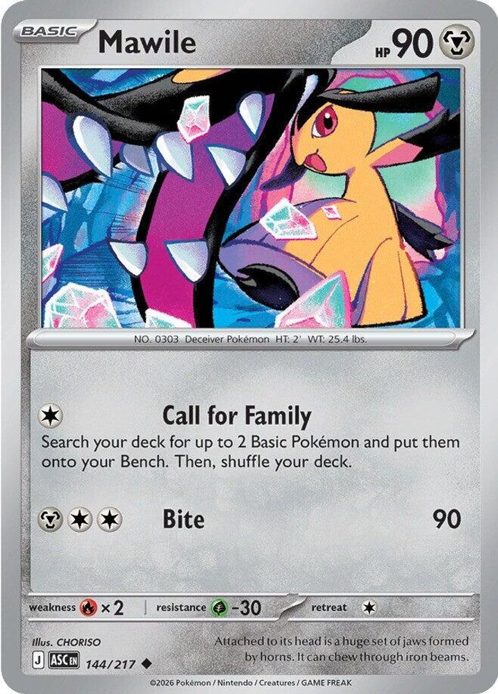 MAWILE 144/217 UC ASCENDED HEROES POKEMON NM