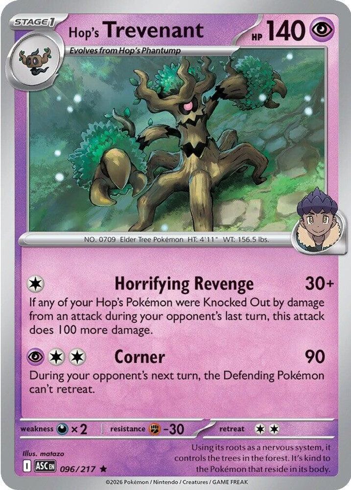 HOP'S TREVENANT 096/217 R ASCENDED HEROES POKEMON HOLO NM