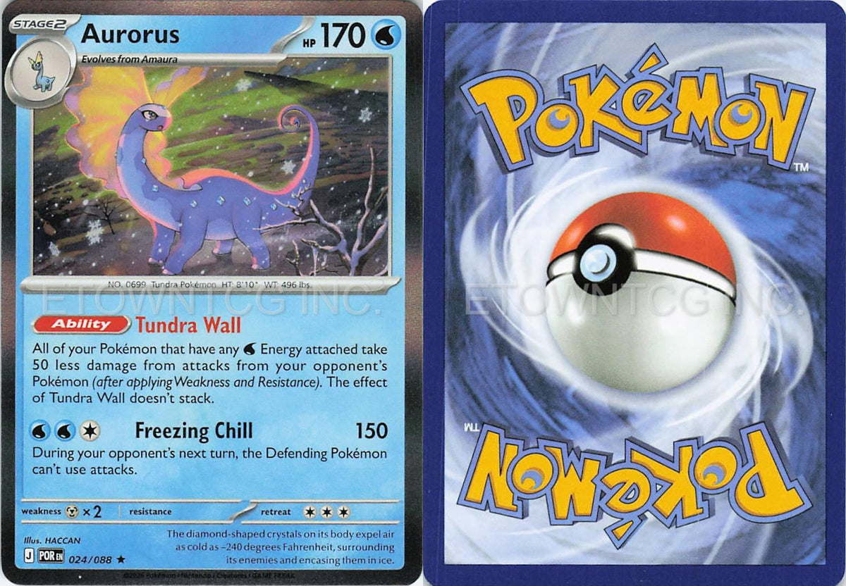 AURORUS 024/088 R PERFECT ORDER POKEMON HOLO NM