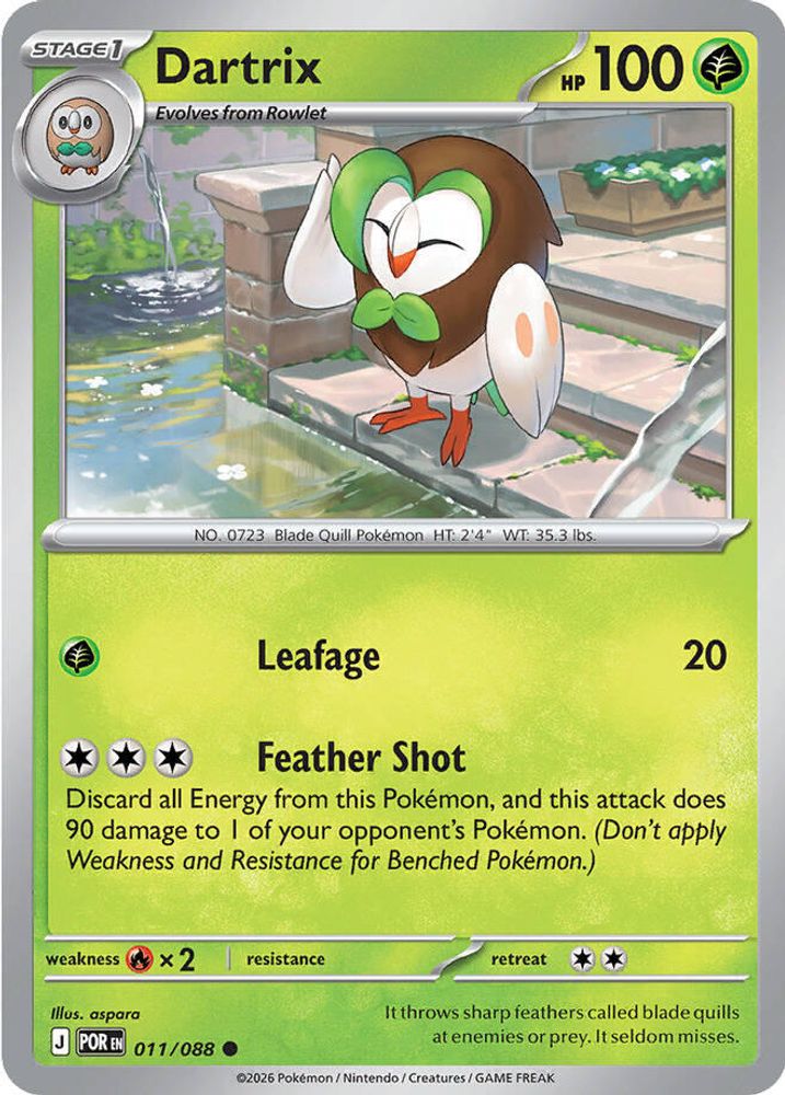 DARTRIX 011/088 C PERFECT ORDER POKEMON NM
