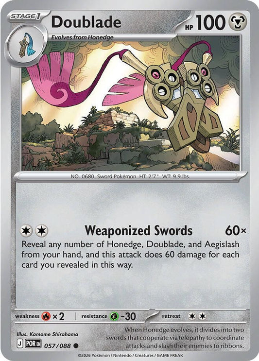 DOUBLADE 057/088 C PERFECT ORDER POKEMON NM